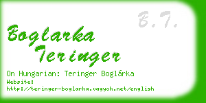 boglarka teringer business card